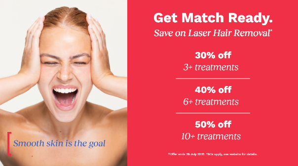 Spend & save on Laser Hair Removal Treatments*